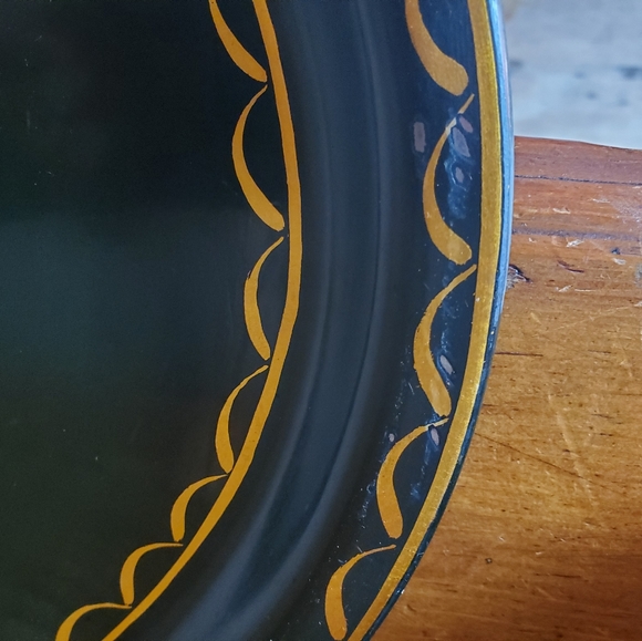 Vintage Hand Painted Tole Tray - Read listing description & make me an offer - Picture 6 of 7